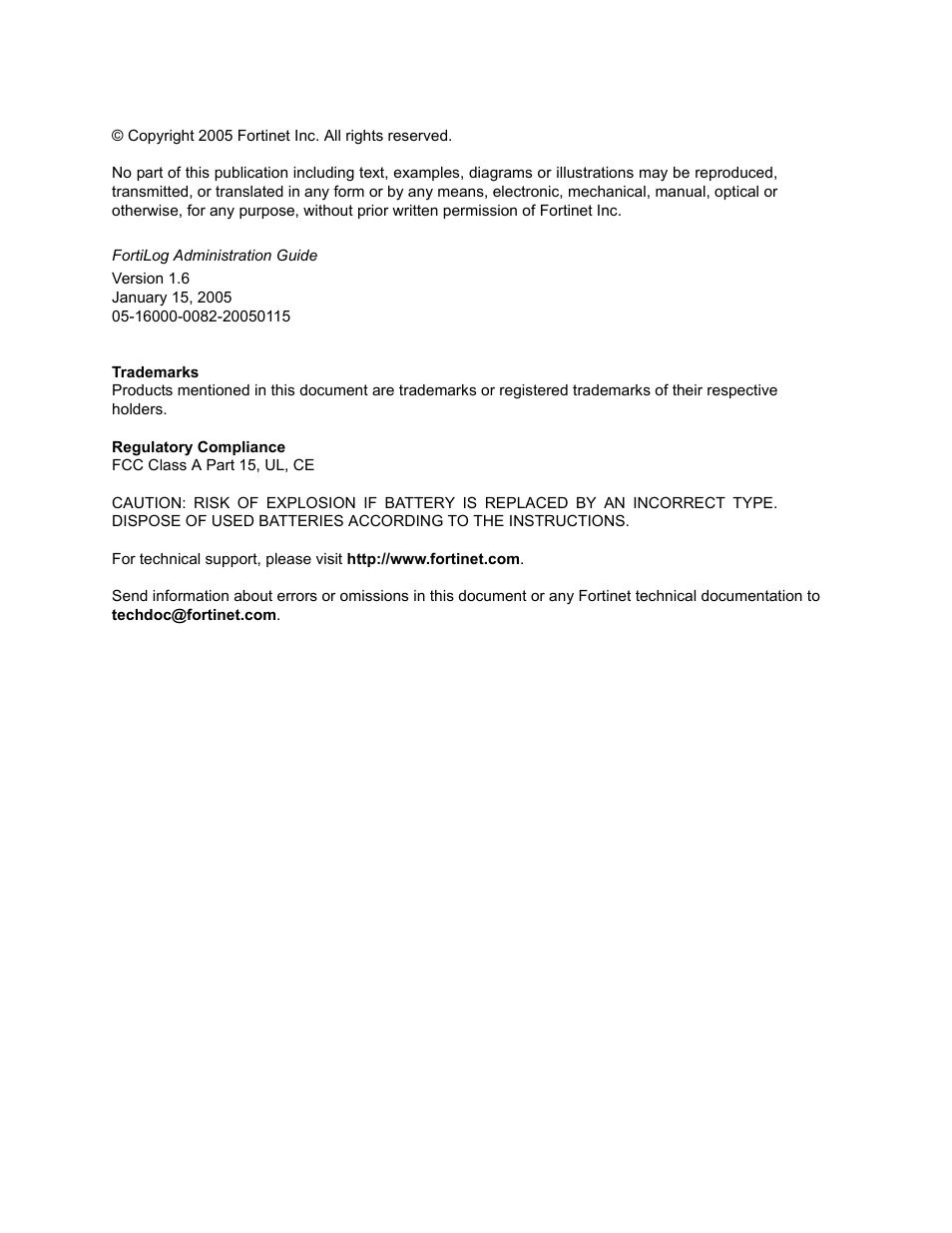 Fortinet FortiLog-400 User Manual | Page 2 / 124