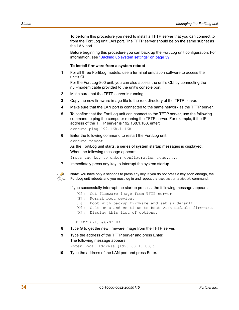 Fortinet FortiLog-400 User Manual | Page 34 / 124