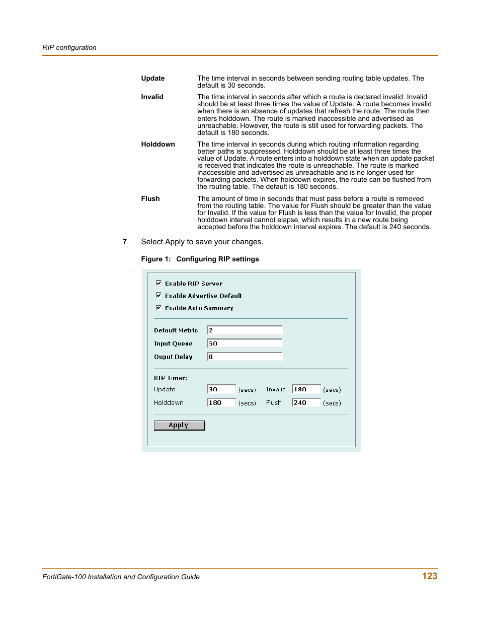 Fortinet FortiGate 100 User Manual | Page 123 / 272