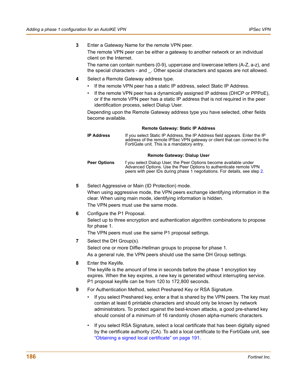 Fortinet FortiGate 100 User Manual | Page 186 / 272