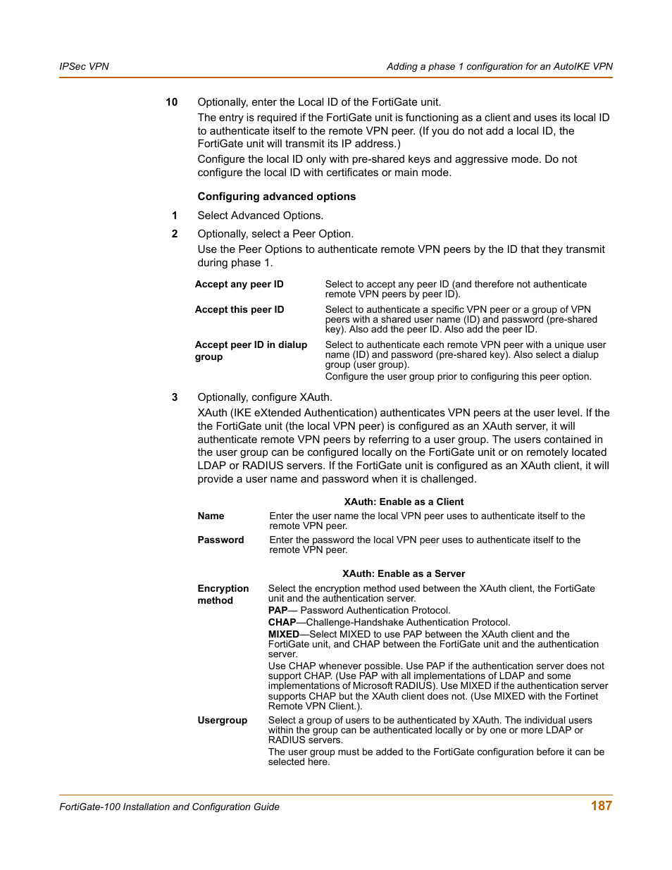 Fortinet FortiGate 100 User Manual | Page 187 / 272