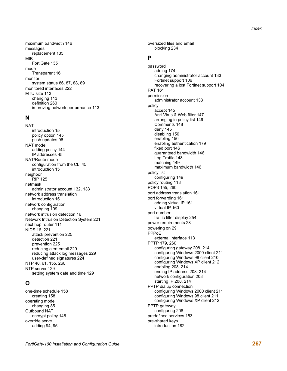 Fortinet FortiGate 100 User Manual | Page 267 / 272