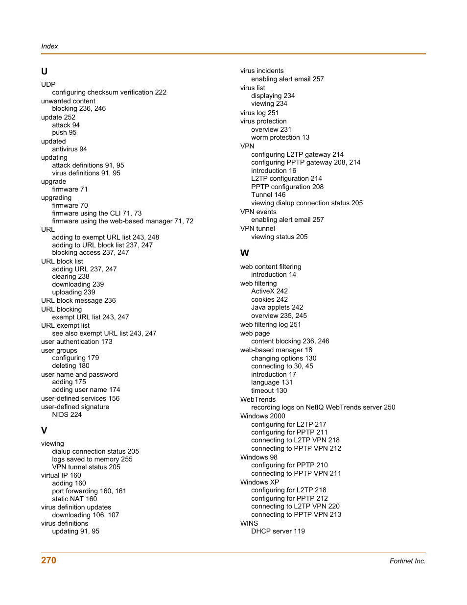 Fortinet FortiGate 100 User Manual | Page 270 / 272