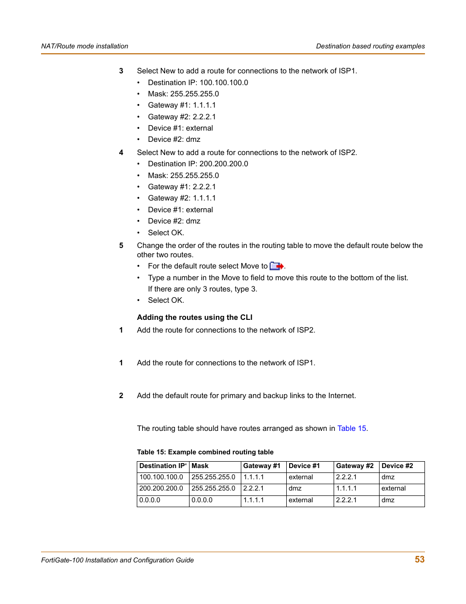 Fortinet FortiGate 100 User Manual | Page 53 / 272