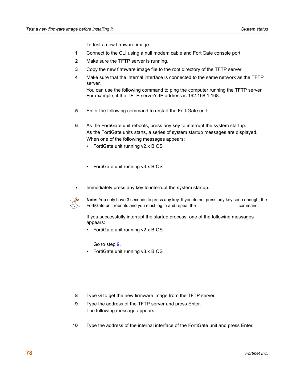 Fortinet FortiGate 100 User Manual | Page 78 / 272