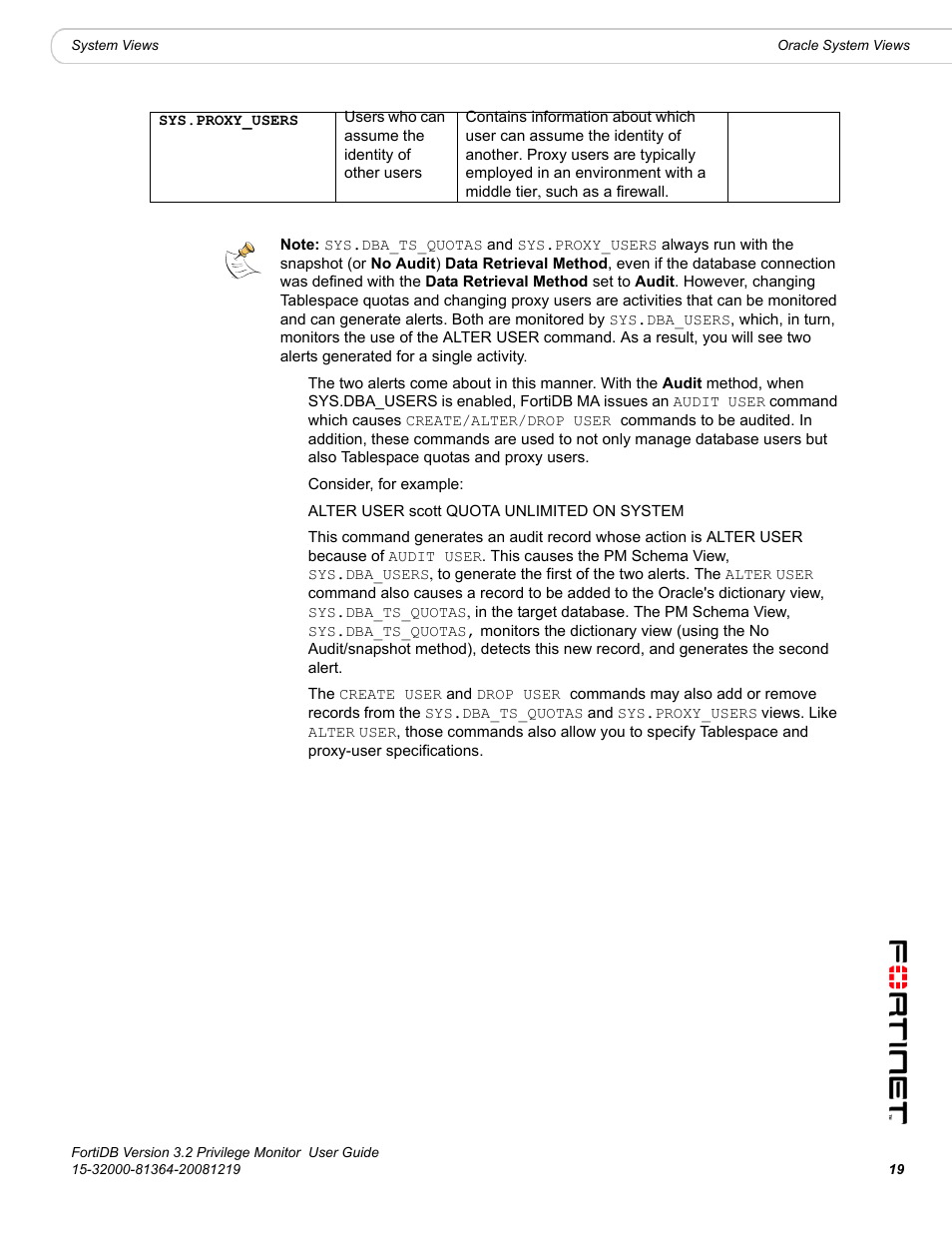Fortinet FortiDB User Manual | Page 21 / 52