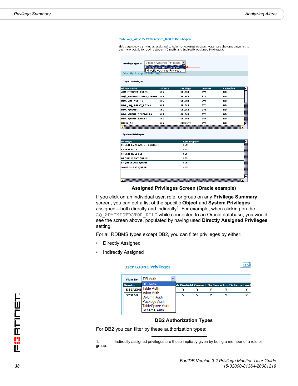 Fortinet FortiDB User Manual | Page 40 / 52