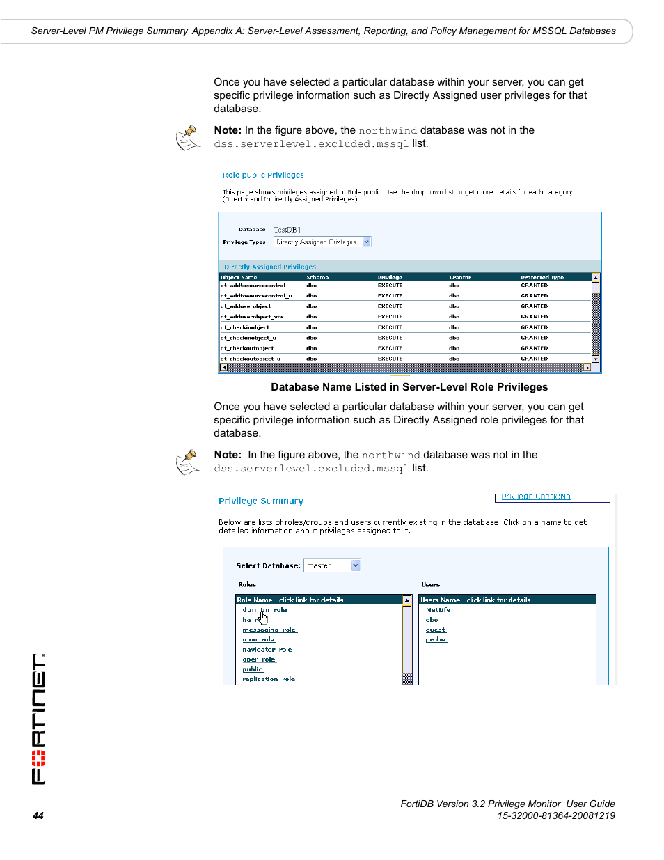 Fortinet FortiDB User Manual | Page 46 / 52