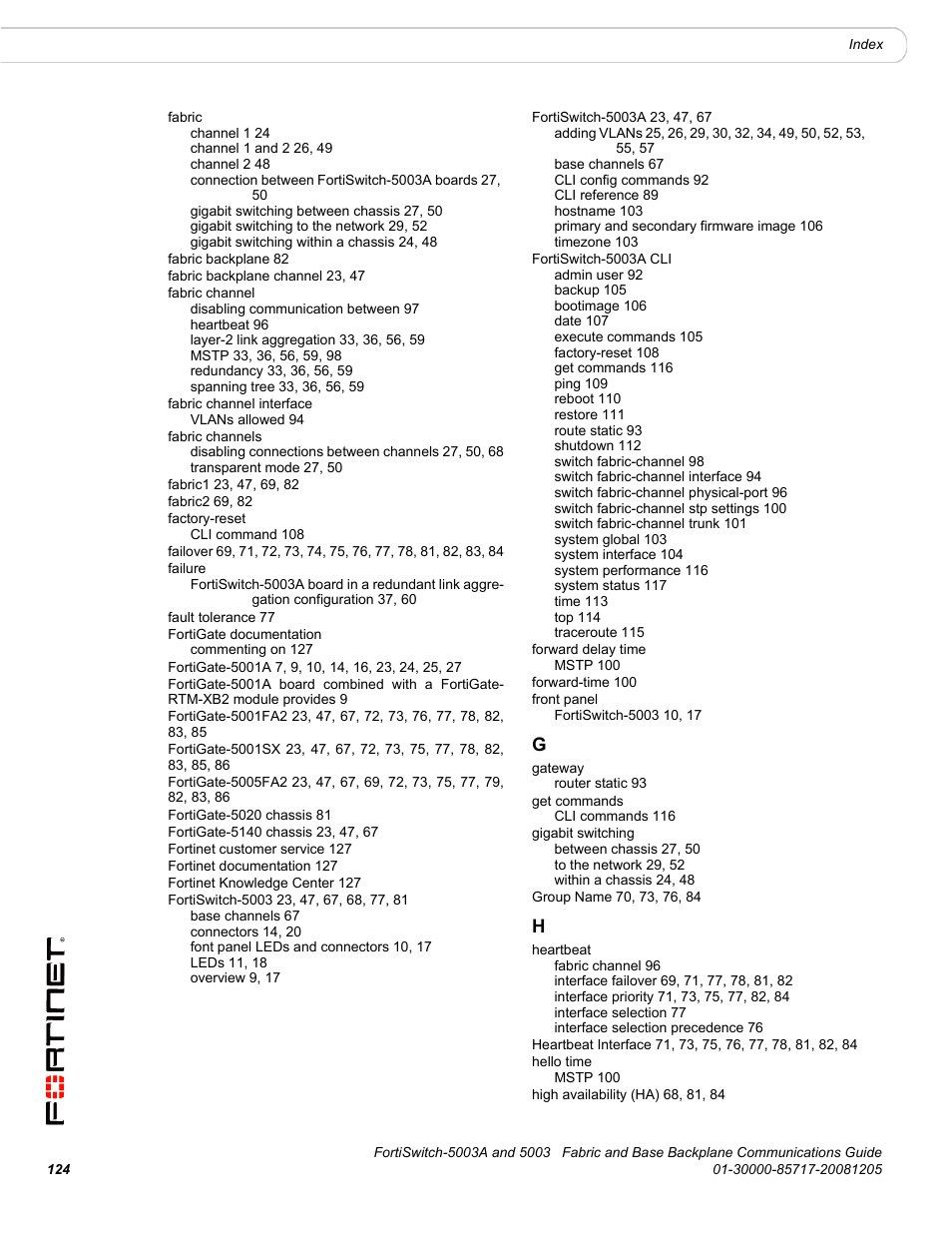 Fortinet 5003 User Manual | Page 124 / 128