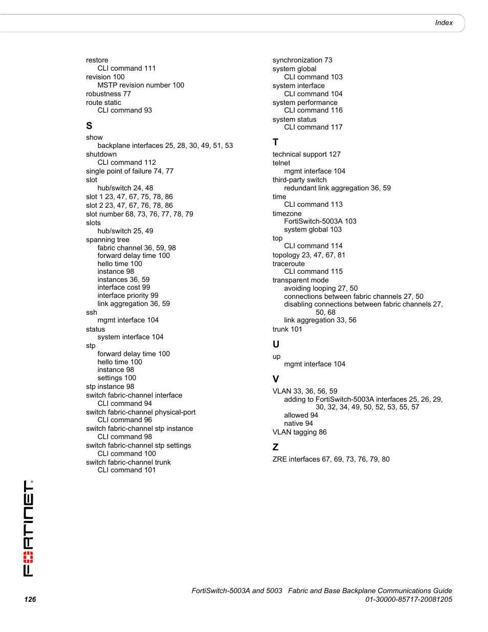 Fortinet 5003 User Manual | Page 126 / 128