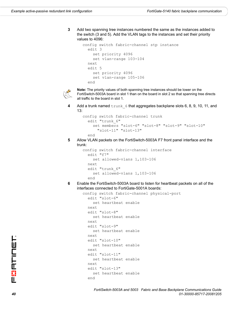 Fortinet 5003 User Manual | Page 40 / 128