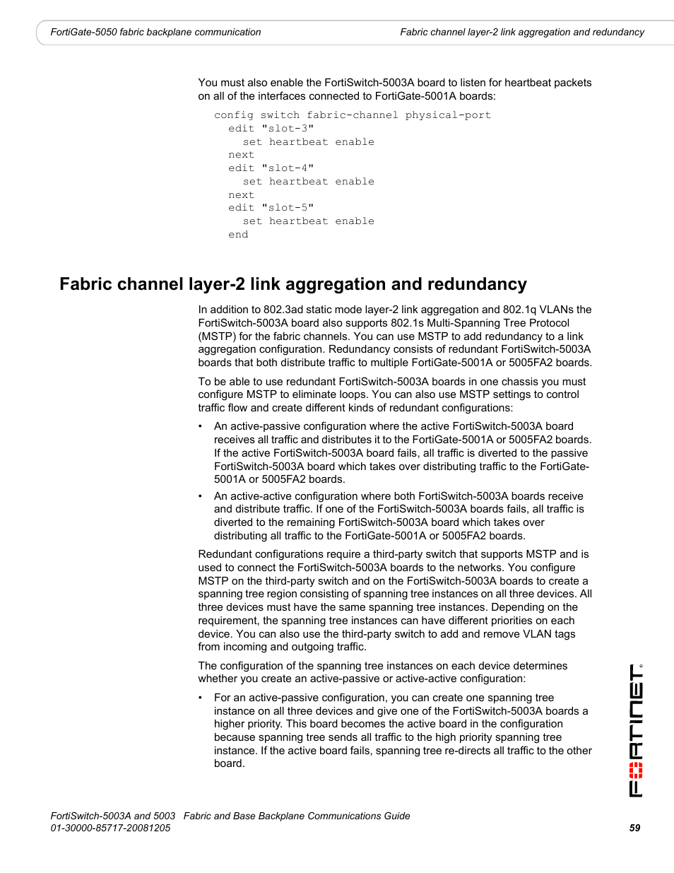 Fortinet 5003 User Manual | Page 59 / 128