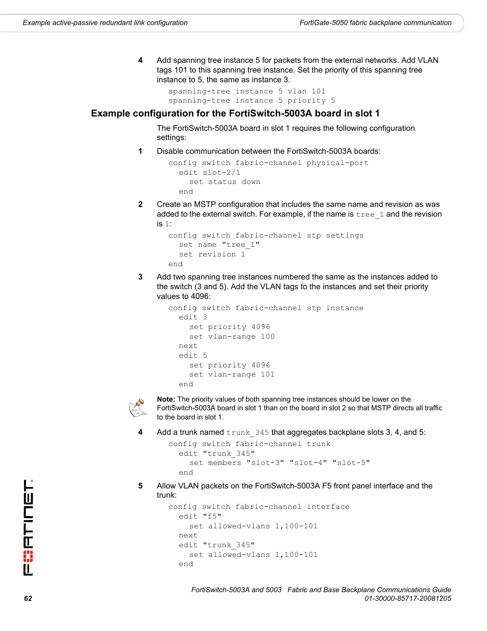 Fortinet 5003 User Manual | Page 62 / 128