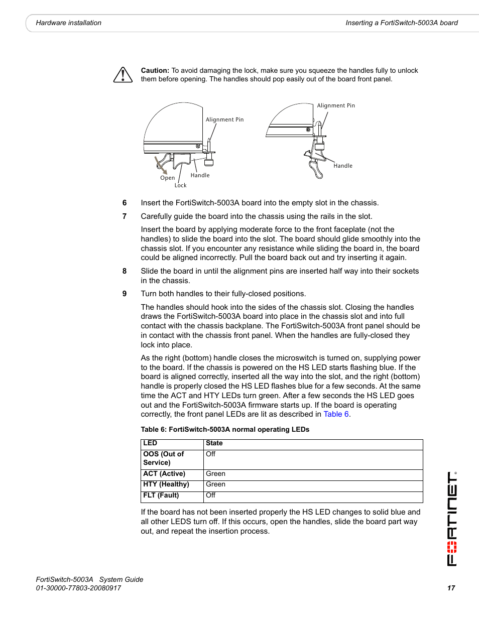 Fortinet 5003A User Manual | Page 17 / 26