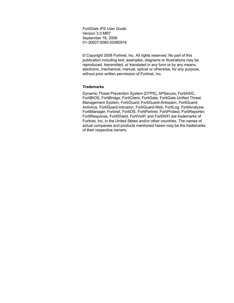 Fortinet Network Device IPS User Manual | Page 2 / 62