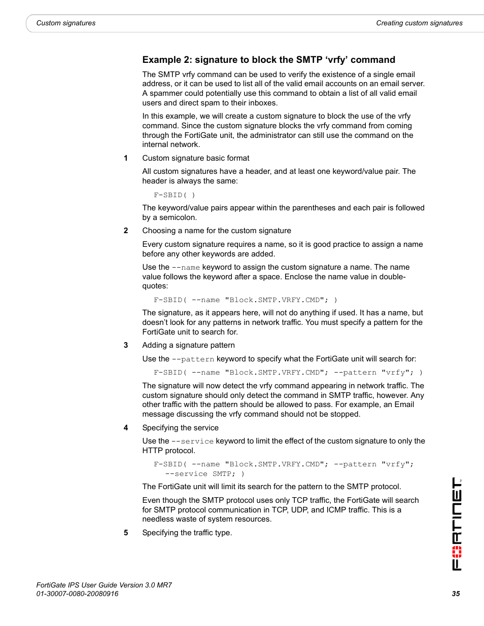 Fortinet Network Device IPS User Manual | Page 35 / 62