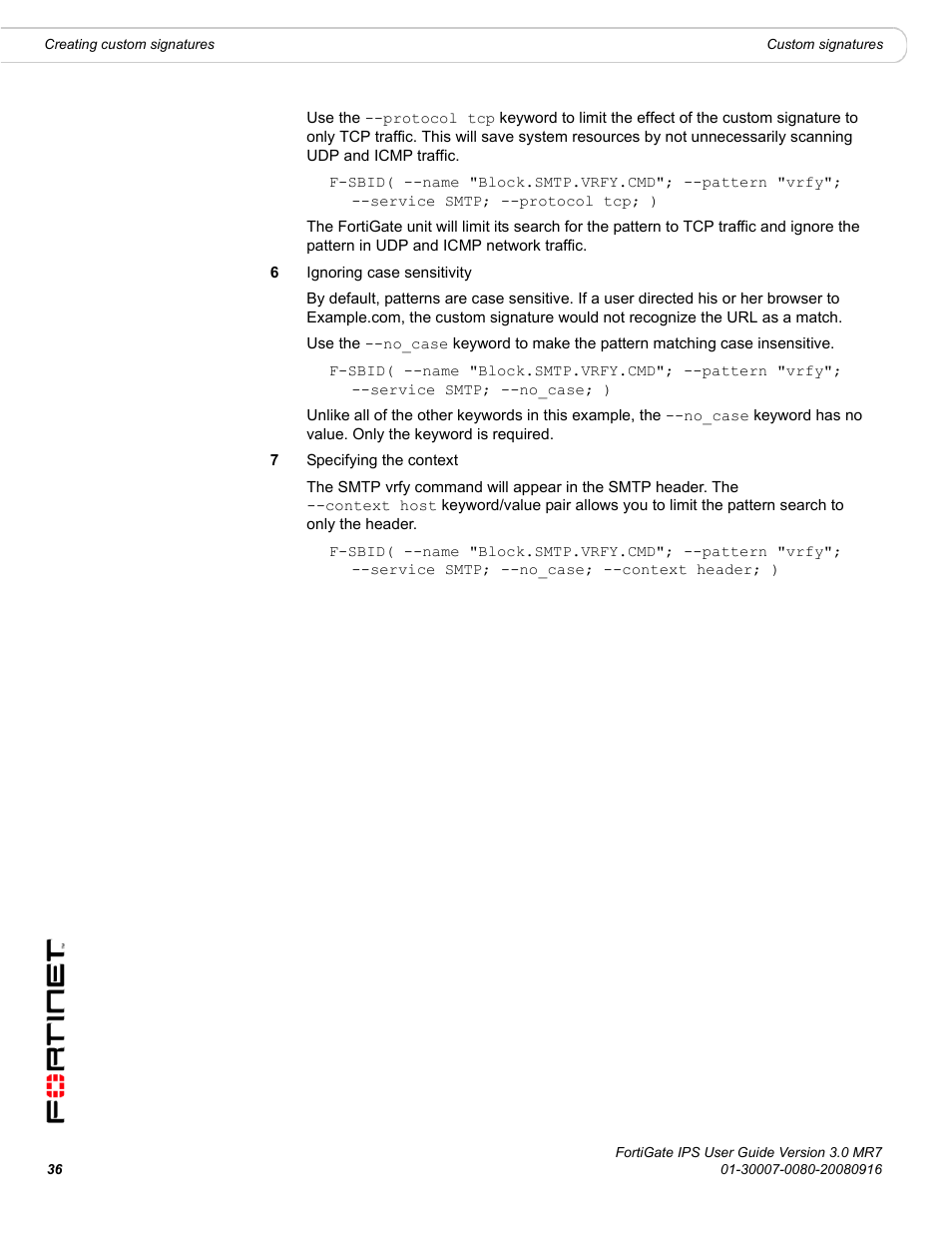 Fortinet Network Device IPS User Manual | Page 36 / 62