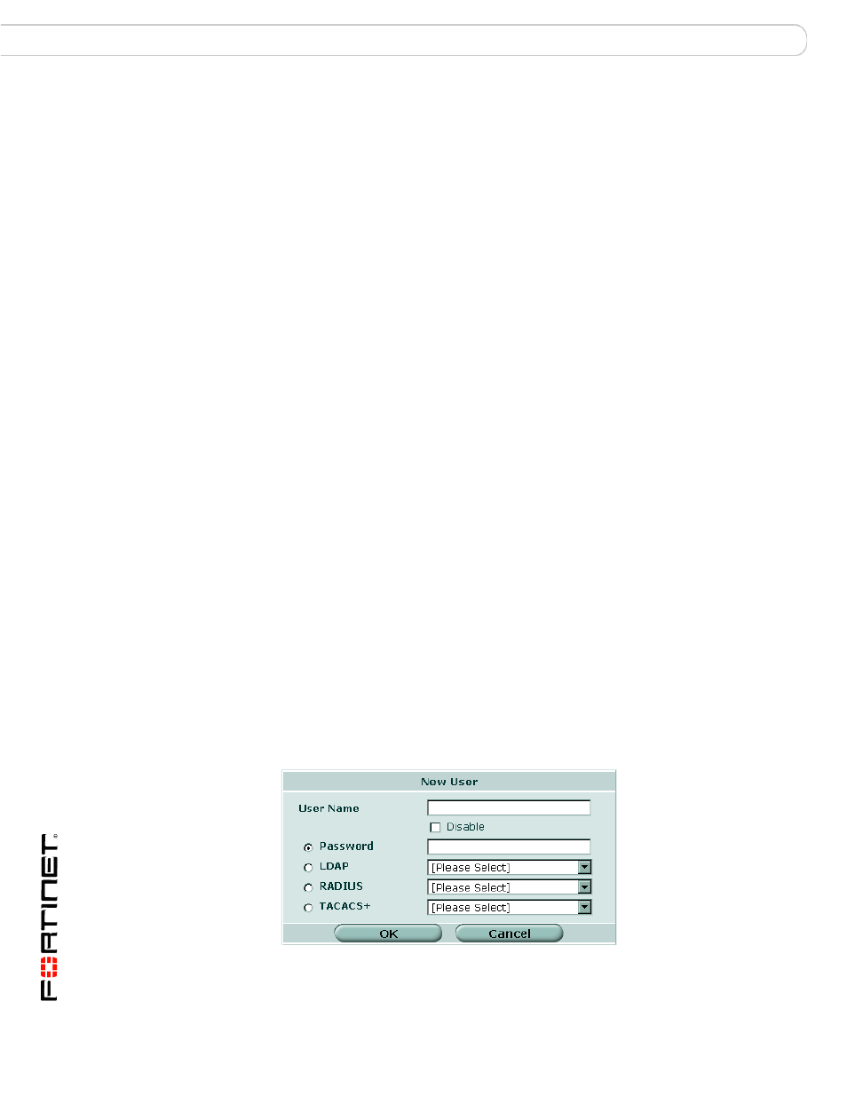 Creating local users | Fortinet FortiGate v3.0 MR7 User Manual | Page 34 / 66