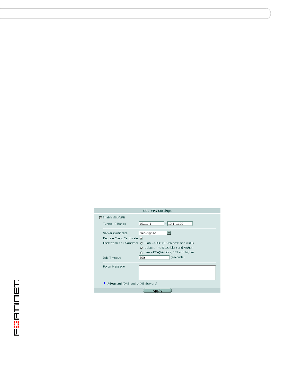 Vpn authentication, Configuring authentication of ssl vpn users | Fortinet FortiGate v3.0 MR7 User Manual | Page 52 / 66