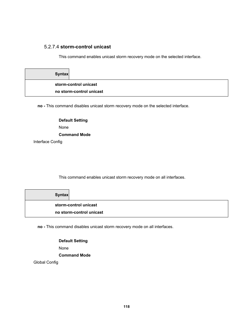 4 storm-control unicast | Fortinet MR1 User Manual | Page 118 / 640