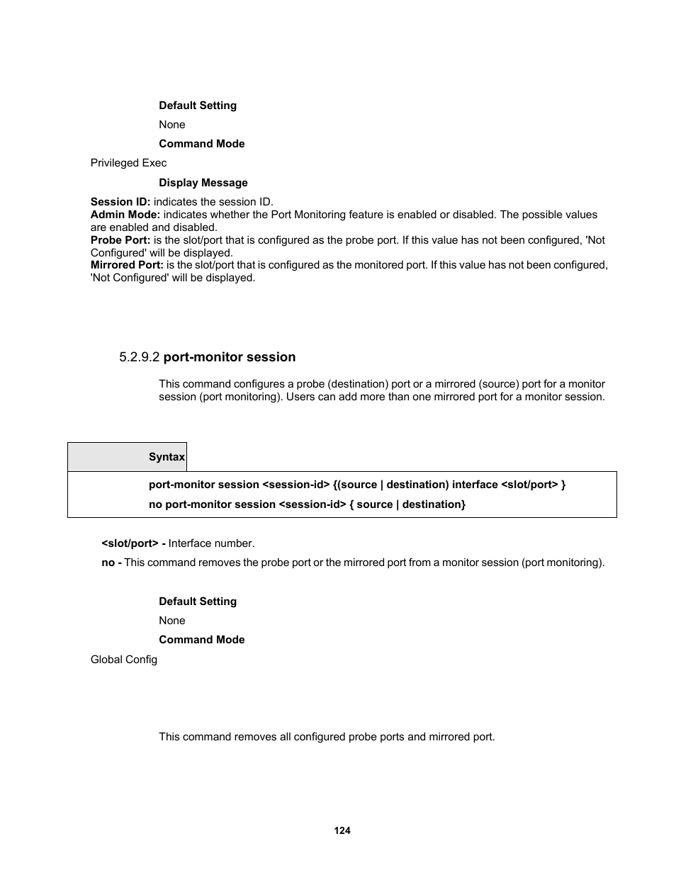 2 port-monitor session | Fortinet MR1 User Manual | Page 124 / 640