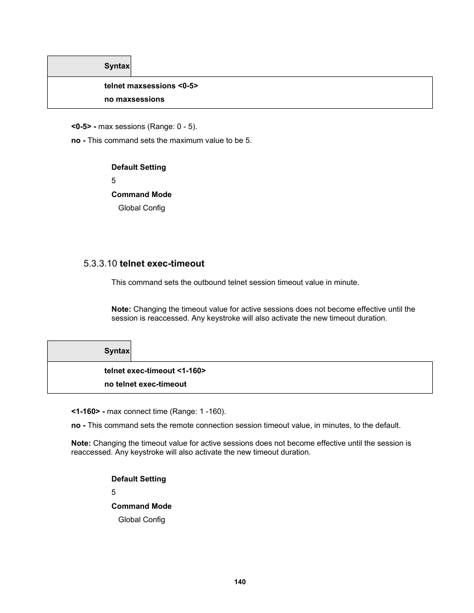 10 telnet exec-timeout | Fortinet MR1 User Manual | Page 140 / 640