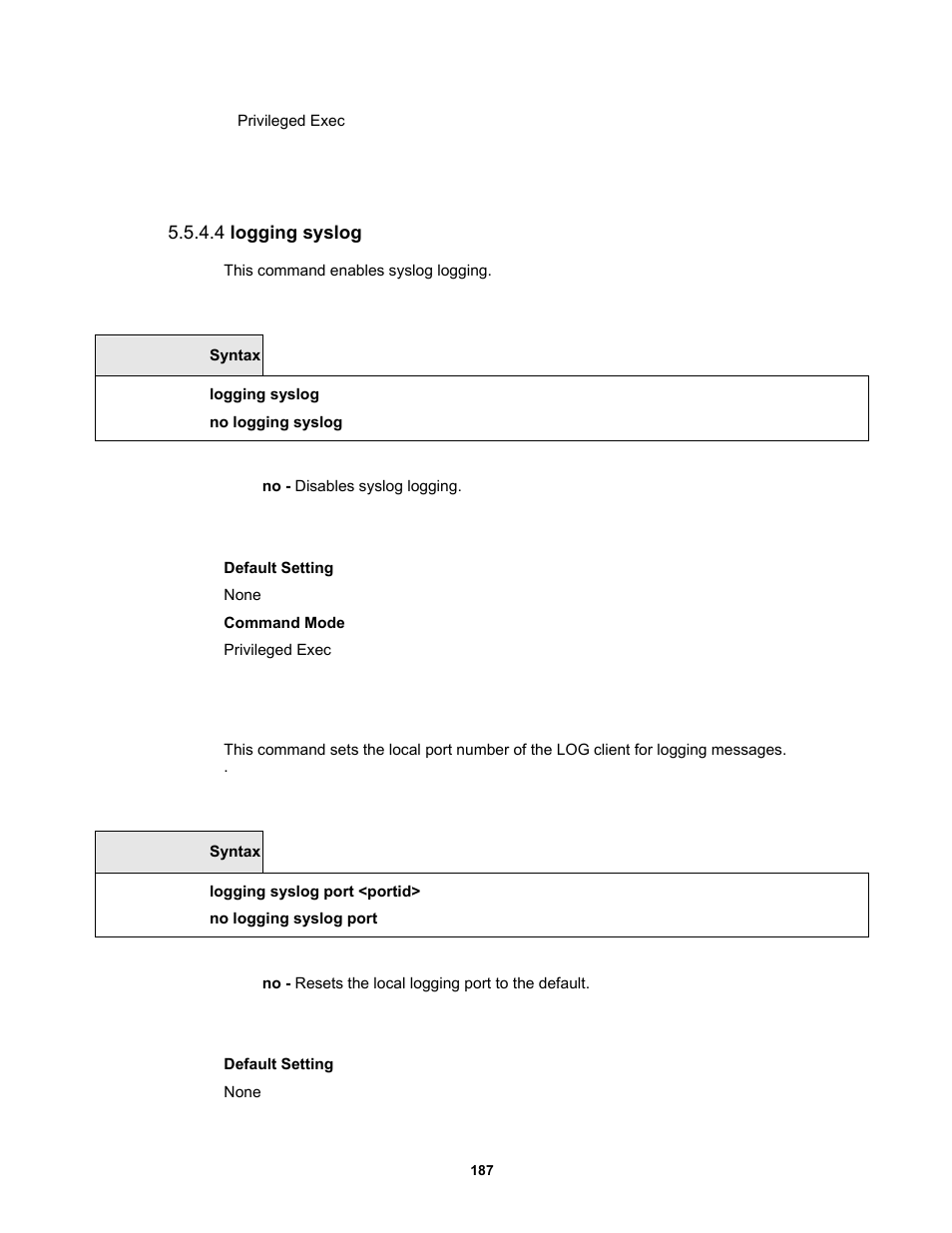 4 logging syslog | Fortinet MR1 User Manual | Page 187 / 640