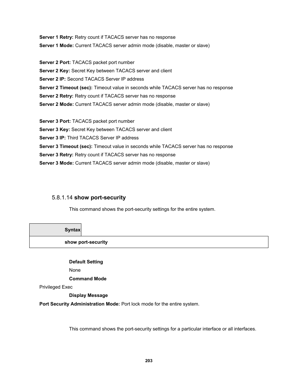 14 show port-security | Fortinet MR1 User Manual | Page 203 / 640