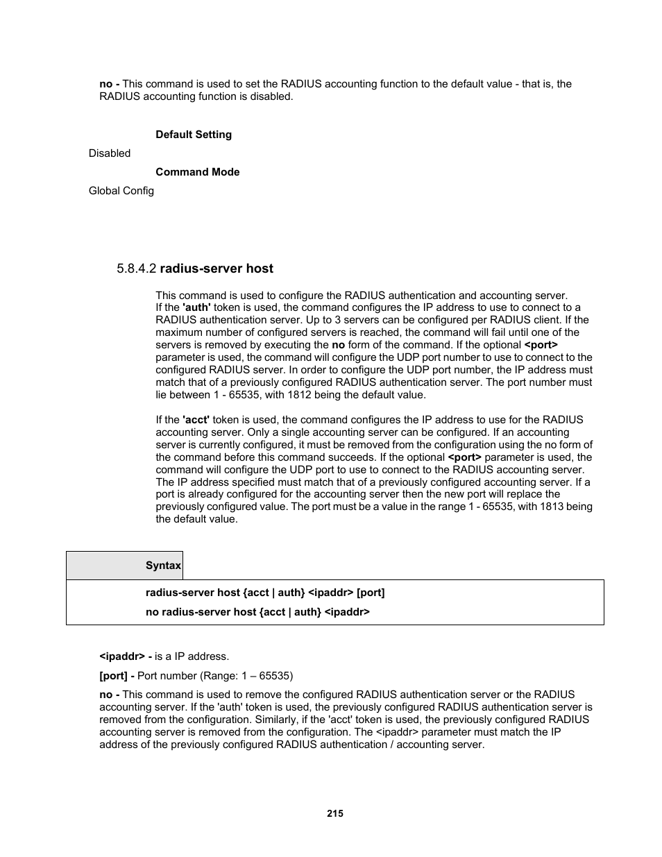 2 radius-server host | Fortinet MR1 User Manual | Page 215 / 640