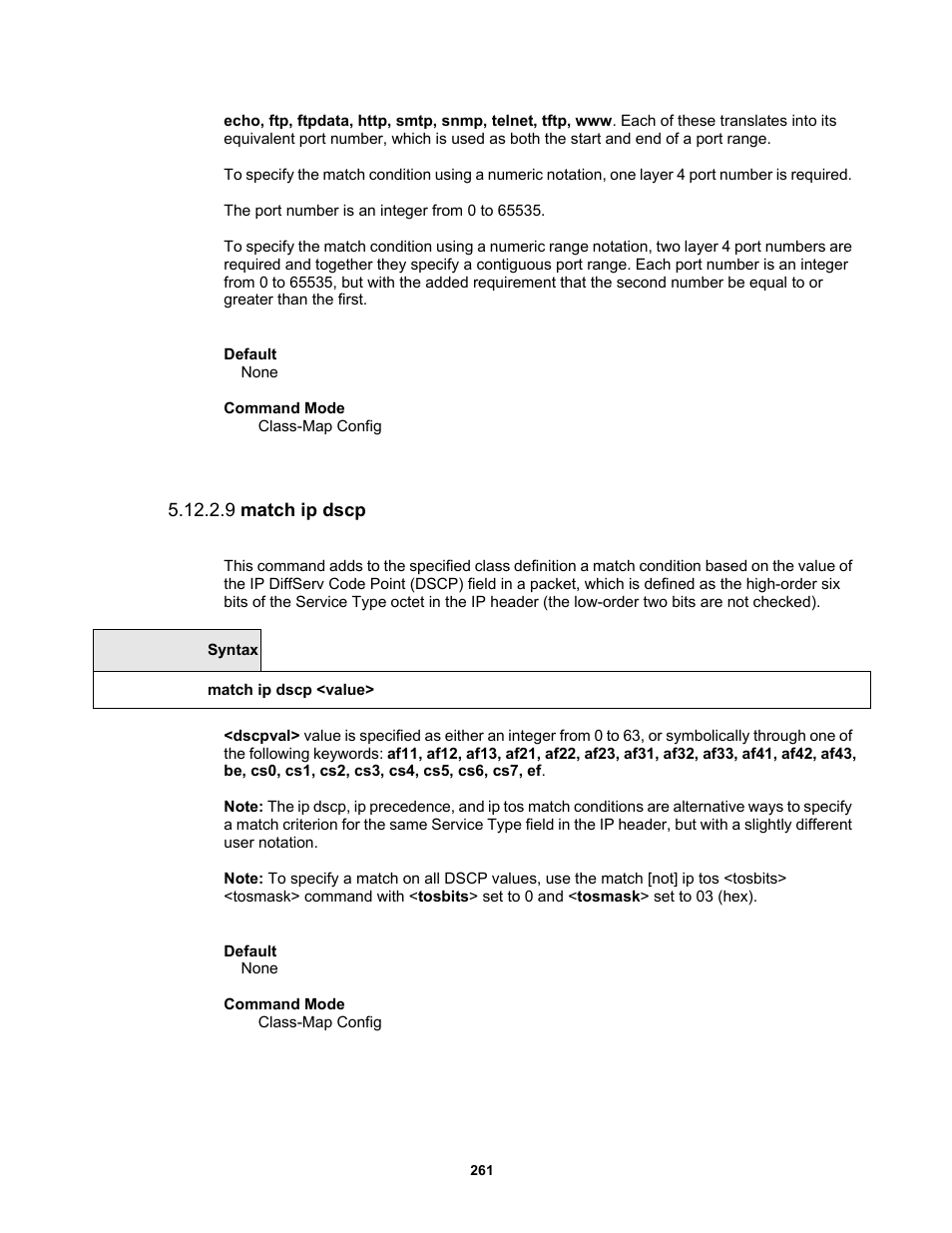 9 match ip dscp | Fortinet MR1 User Manual | Page 261 / 640