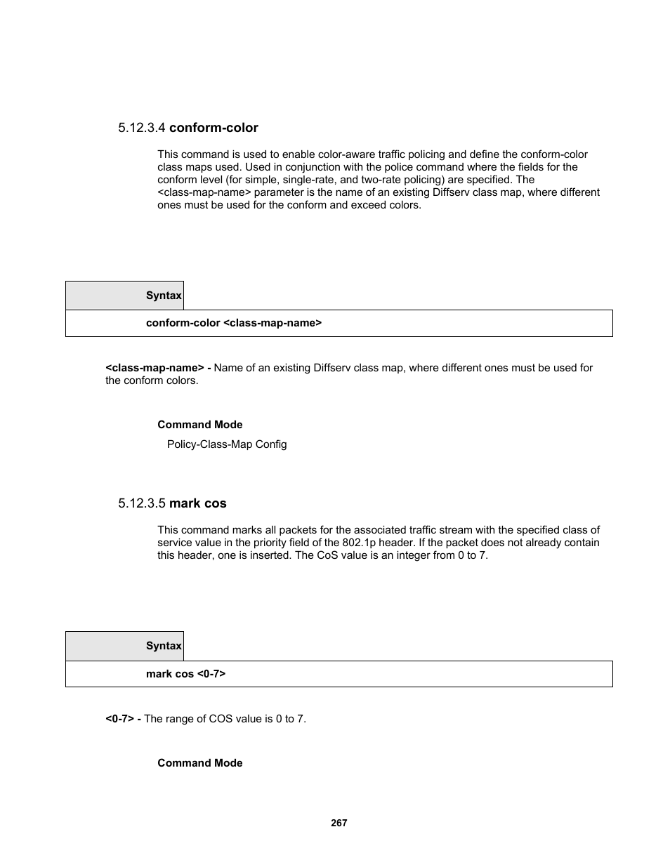 4 conform-color, 5 mark cos | Fortinet MR1 User Manual | Page 267 / 640