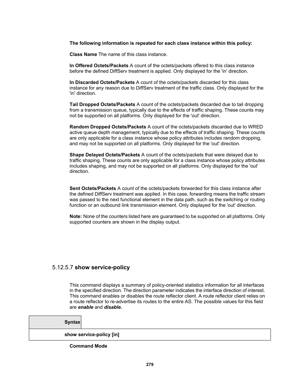 7 show service-policy | Fortinet MR1 User Manual | Page 279 / 640