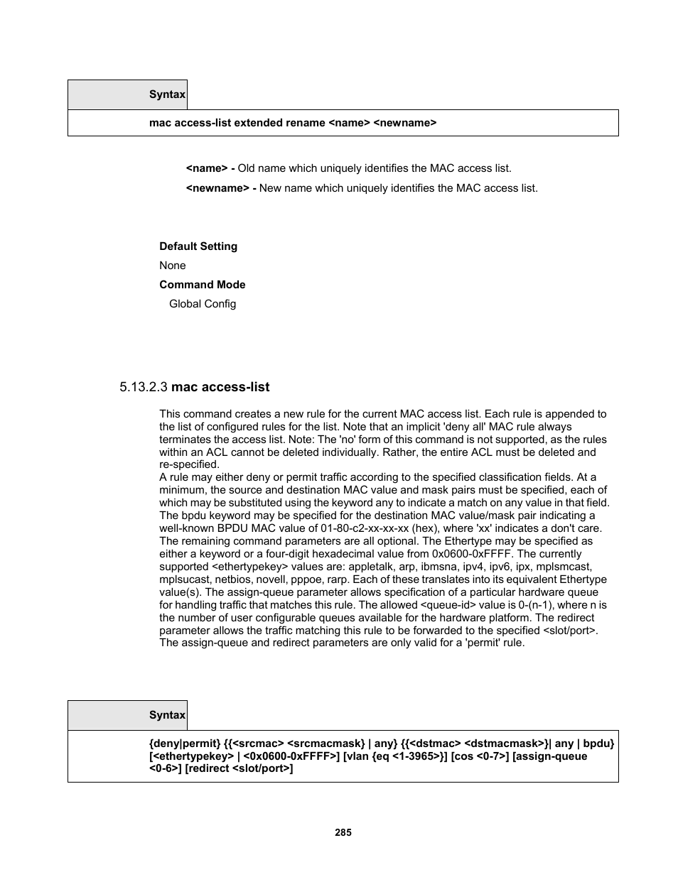 3 mac access-list | Fortinet MR1 User Manual | Page 285 / 640
