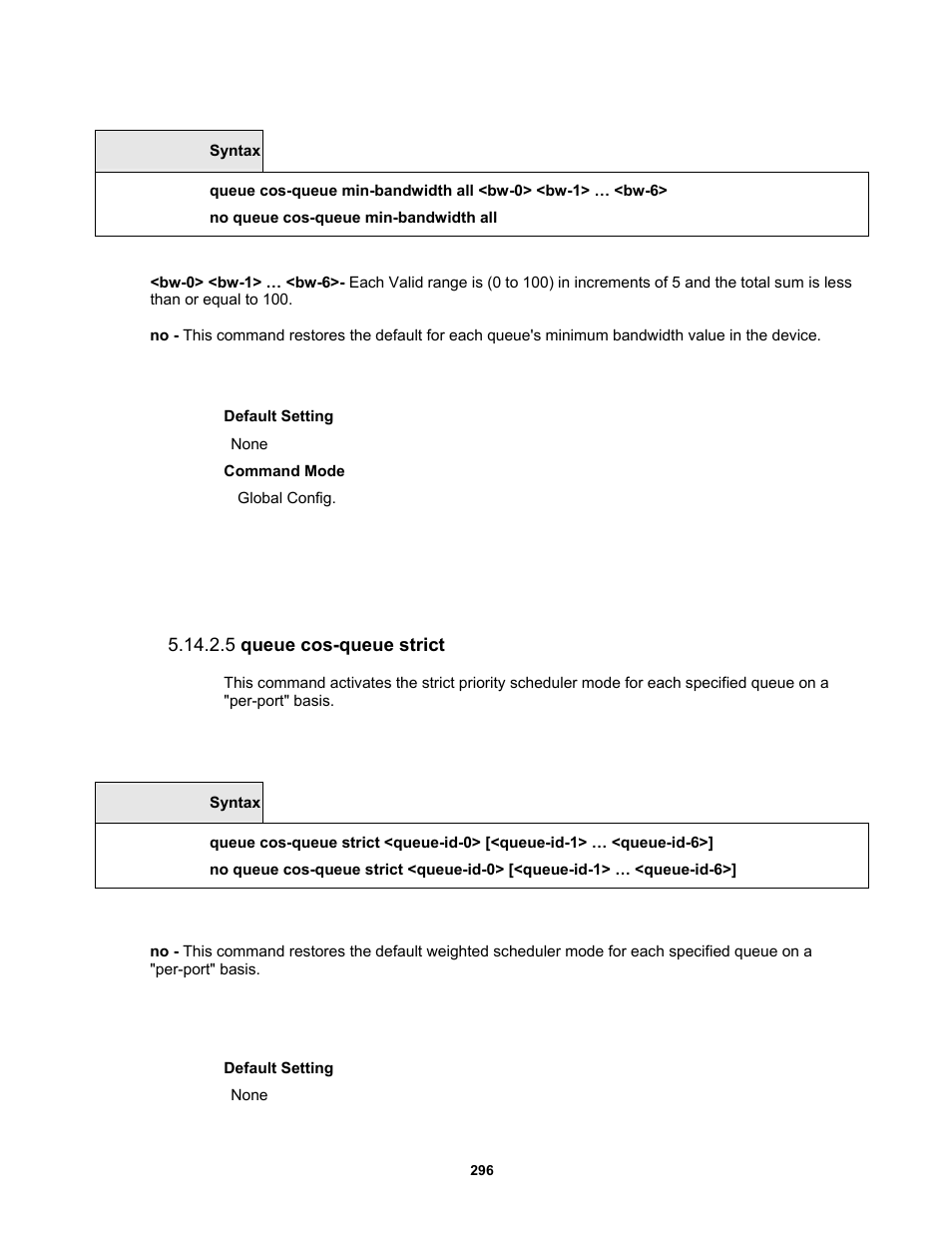 5 queue cos-queue strict | Fortinet MR1 User Manual | Page 296 / 640