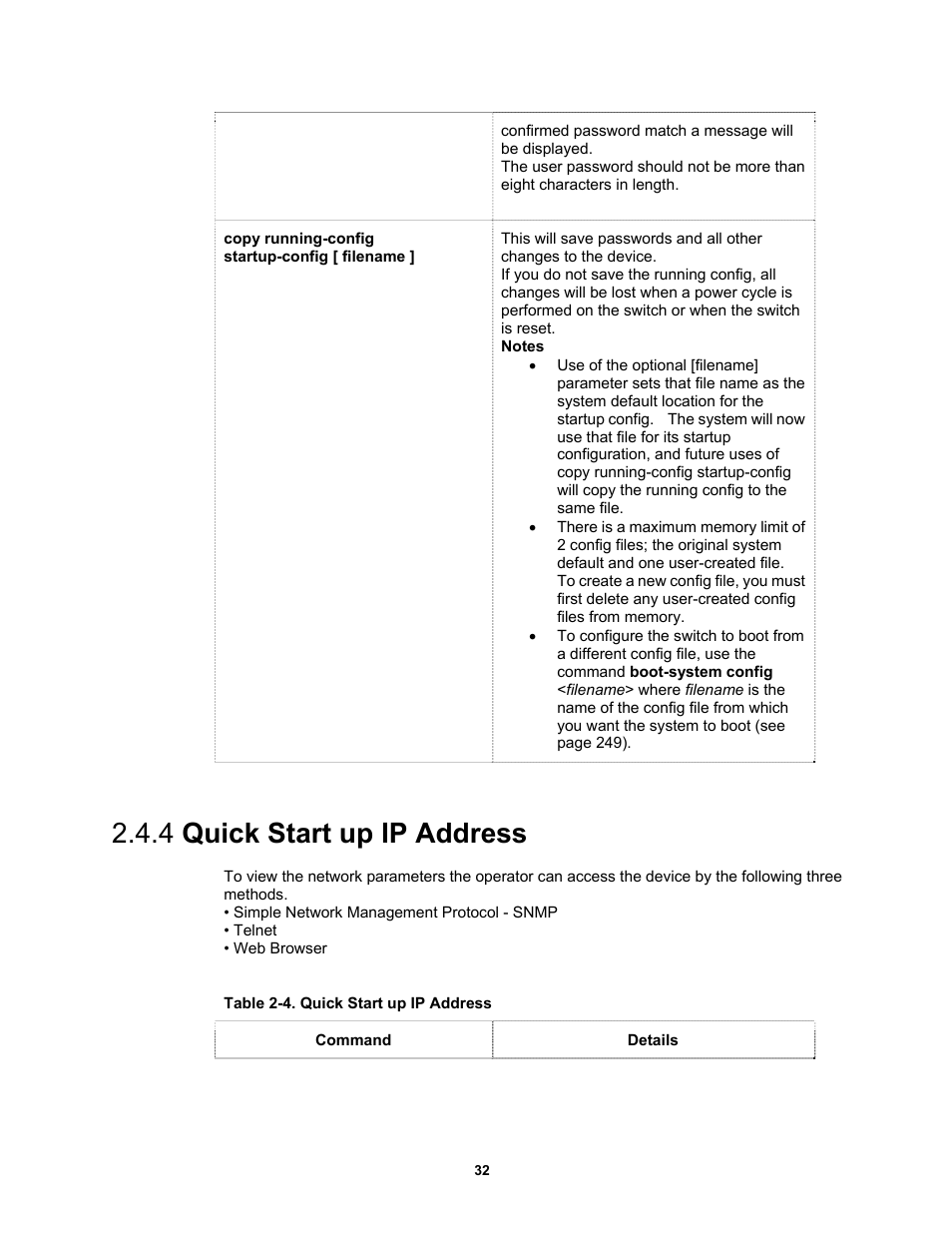 4 quick start up ip address | Fortinet MR1 User Manual | Page 32 / 640