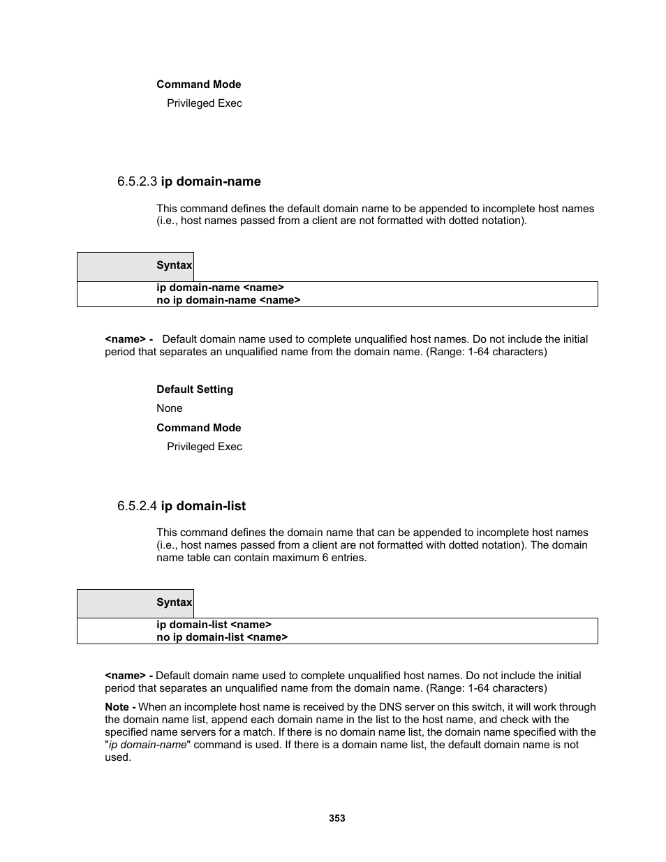 3 ip domain-name, 4 ip domain-list | Fortinet MR1 User Manual | Page 353 / 640