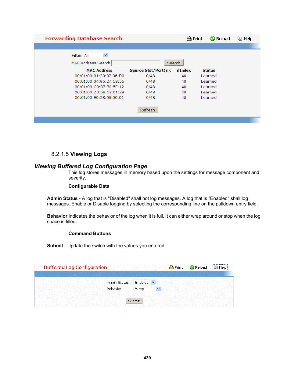 5 viewing logs | Fortinet MR1 User Manual | Page 439 / 640