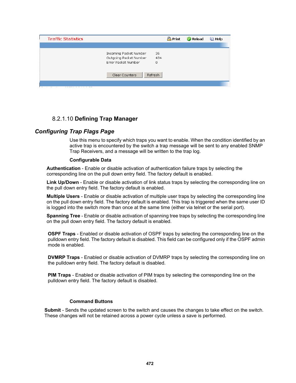 10 defining trap manager | Fortinet MR1 User Manual | Page 472 / 640