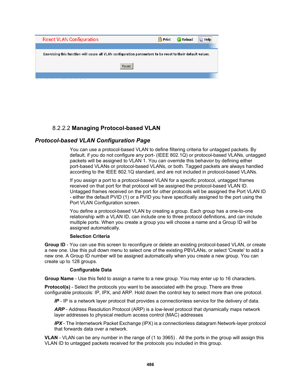 2 managing protocol-based vlan | Fortinet MR1 User Manual | Page 486 / 640