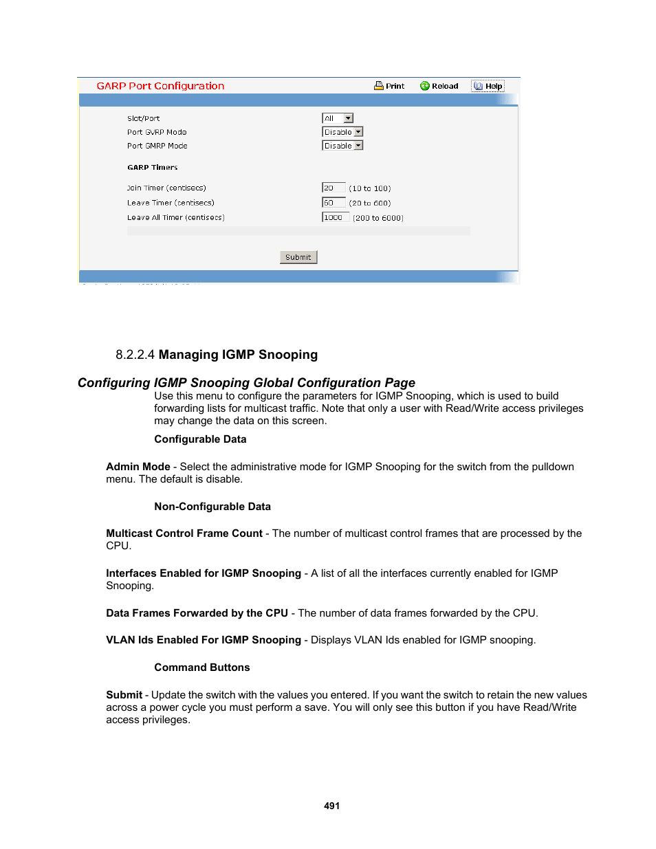 4 managing igmp snooping | Fortinet MR1 User Manual | Page 491 / 640