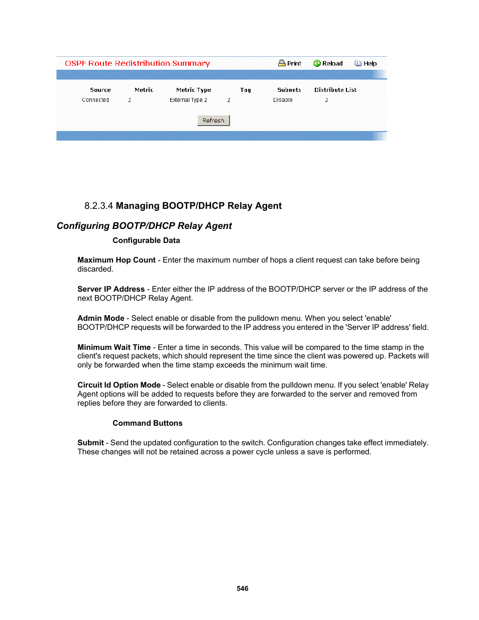 4 managing bootp/dhcp relay agent | Fortinet MR1 User Manual | Page 546 / 640