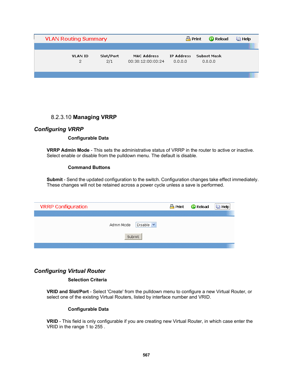 10 managing vrrp | Fortinet MR1 User Manual | Page 567 / 640