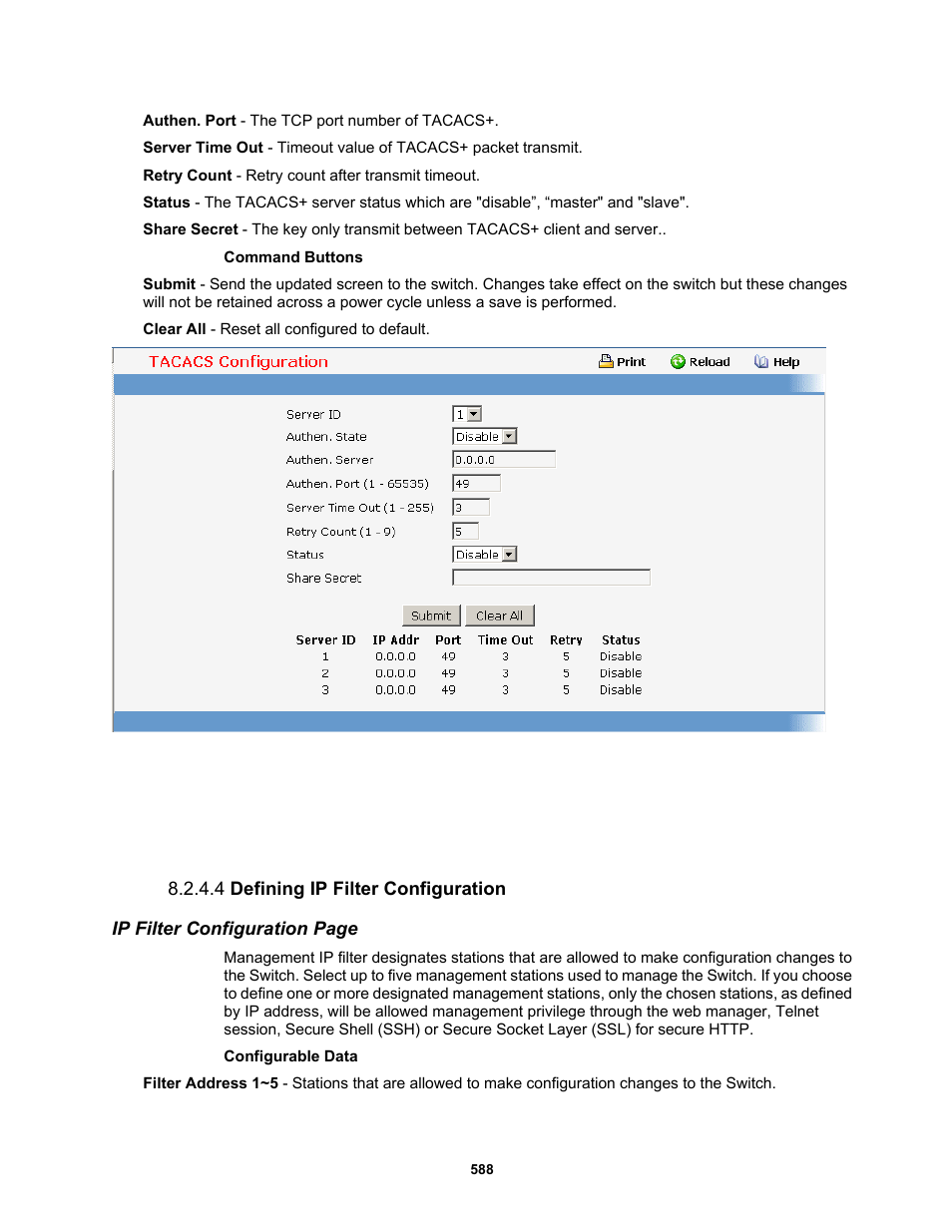 4 defining ip filter configuration | Fortinet MR1 User Manual | Page 588 / 640