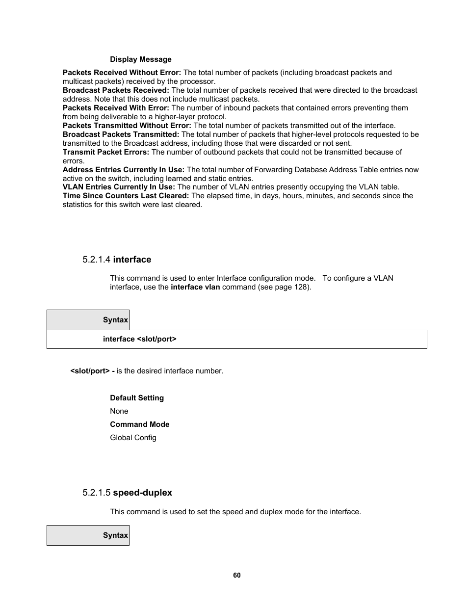 4 interface, 5 speed-duplex | Fortinet MR1 User Manual | Page 60 / 640