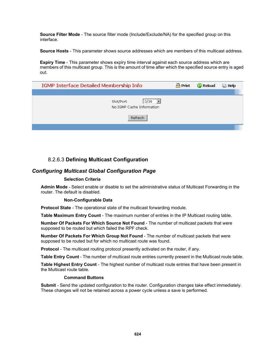 3 defining multicast configuration | Fortinet MR1 User Manual | Page 624 / 640