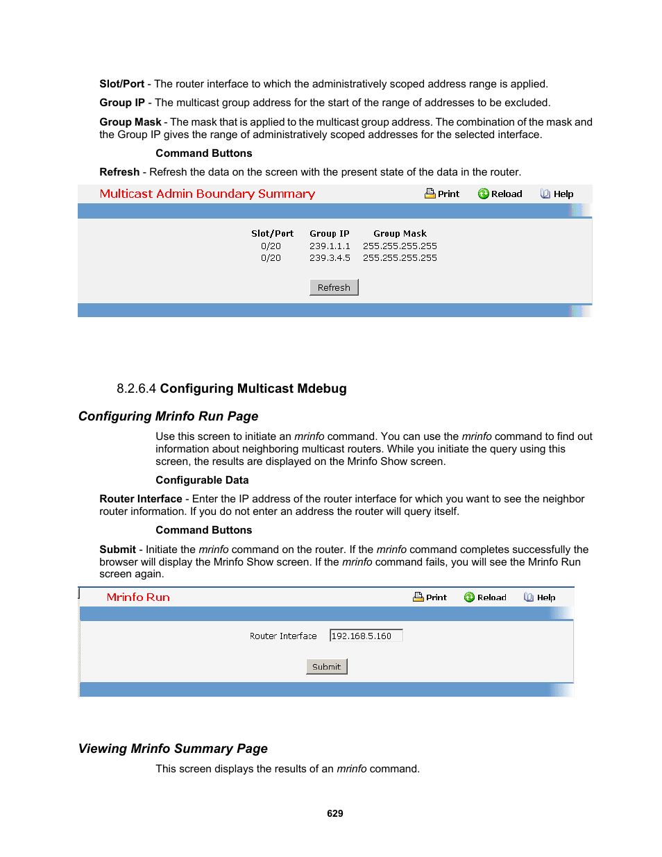 4 configuring multicast mdebug | Fortinet MR1 User Manual | Page 629 / 640