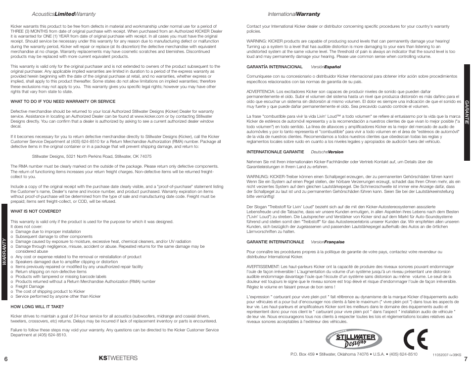 Ks tweeters 6 7 | Fortinet KS20 User Manual | Page 4 / 4