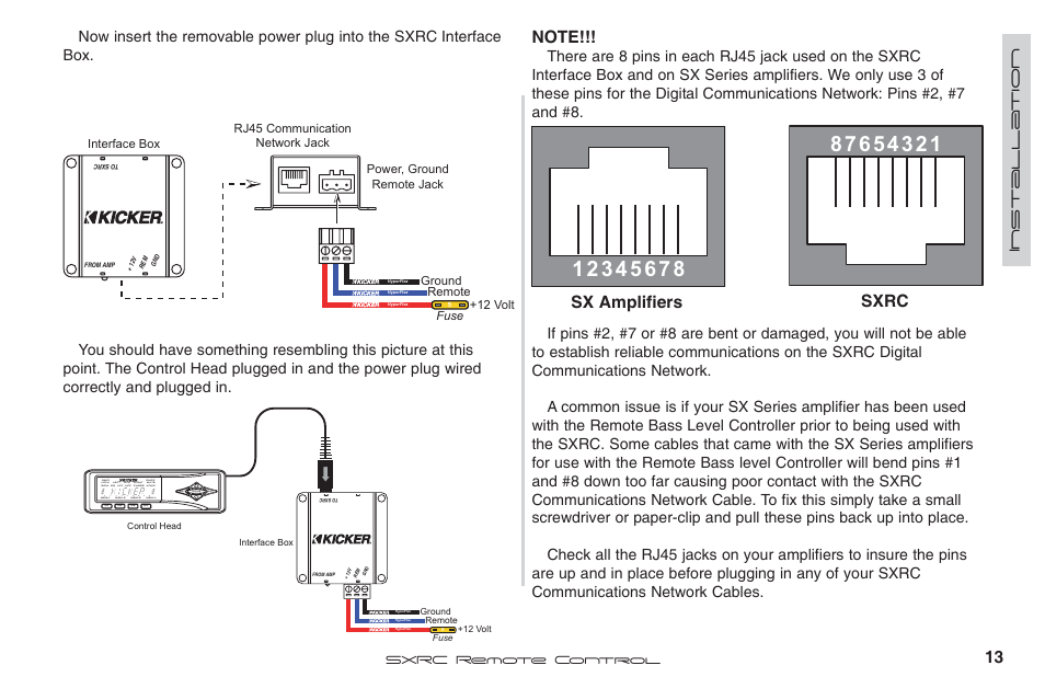 Sx amplifiers sxrc | Fortinet 2 SXRC User Manual | Page 13 / 88