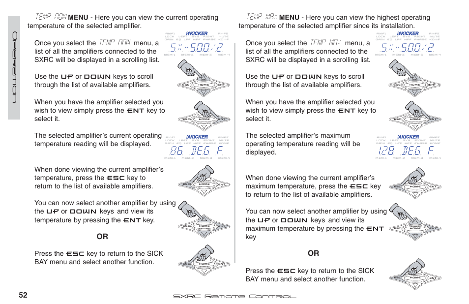 Temp now, Temp max | Fortinet 2 SXRC User Manual | Page 52 / 88