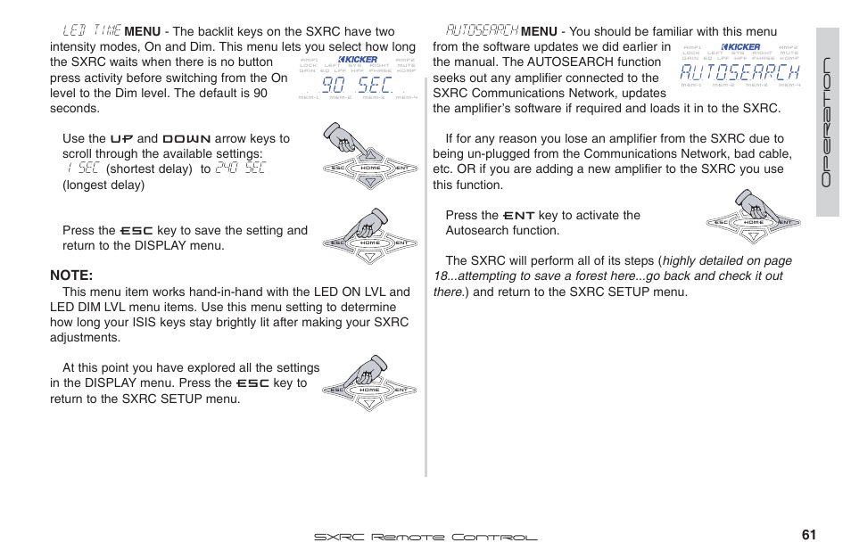 Led time, 1 sec, 240 sec | Autosearch | Fortinet 2 SXRC User Manual | Page 61 / 88